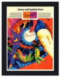 083 wrangler jeans jackets 1970s 2 Vintage Advert A4 Photo Print