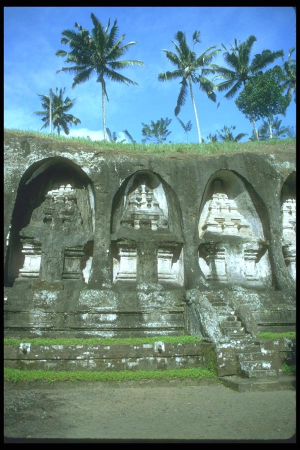 083016 Rock Carvings, Goa Gajah A4 Photo Print