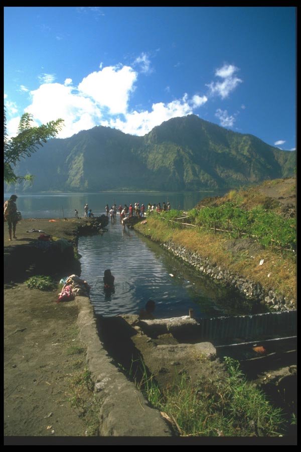 083030 Hot Springs Channel, Lake Batur A4 Photo Print