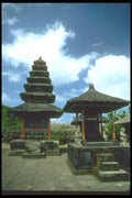 083052 Multi Roofed Meru And Shrine At Candi Kluning Temple A4 Photo Print