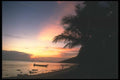 083063 Sunset On Beach, Candidasa, Southern Coast A4 Photo Print