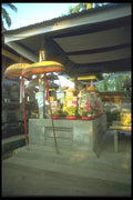 083072 Offerings At Shrine In Temple, Ubud A4 Photo Print