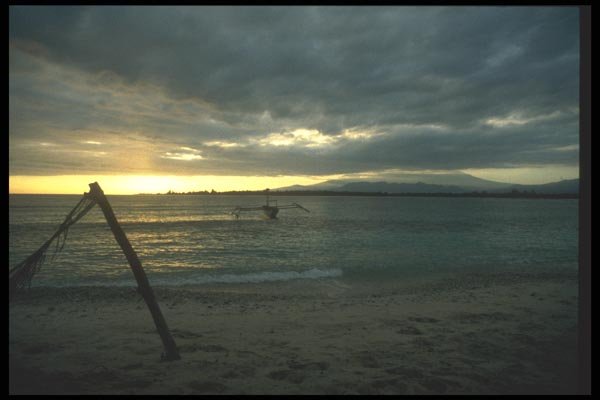 083075 Sunset From Beach On Northern Coast A4 Photo Print