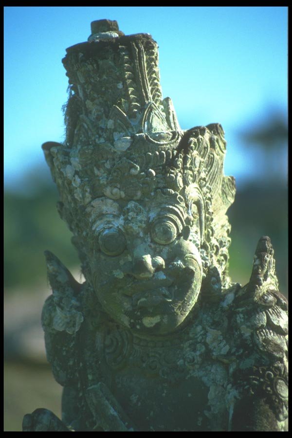 083091 Temple Guardian Deity, Besakih A4 Photo Print