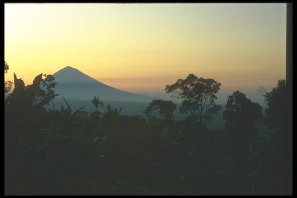 083092 Gunung Agung At Sunrise A4 Photo Print