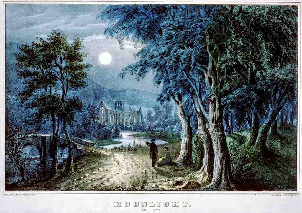 085 Moonlight Vintage A4 Photo Print