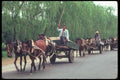 085017 Horsedrawn Carts Countryside Near Beijing A4 Photo Print