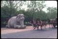 085019 Elephant Statue Countryside Near Beijing A4 Photo Print