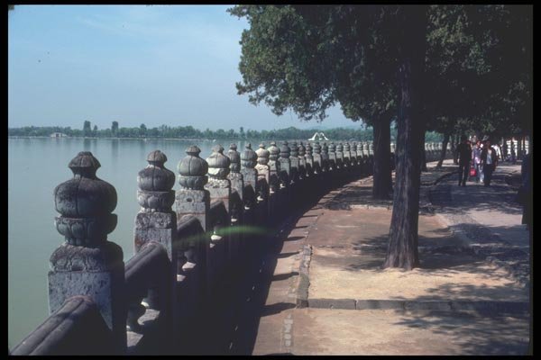 085028 Carved Fence, Summer Palace Beijing A4 Photo Print
