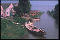 085063 Boat On Shore, Near Shanghai A4 Photo Print