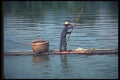 085089 Boater With Baskets, Li River, Gweilin A4 Photo Print