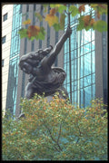 086005 Portland, Portlandia , Hammered Copper Statue A4 Photo Print