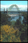 086045 Newport, Yaquina Bay Bridge A4 Photo Print