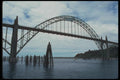 086046 Newport, Yaquina Bay Bridge A4 Photo Print