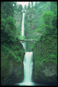 086071 Mt. Hood National Forest, Multnomah Falls A4 Photo Print