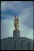 086098 Salem, Pioneer Statue On State Capitol A4 Photo Print