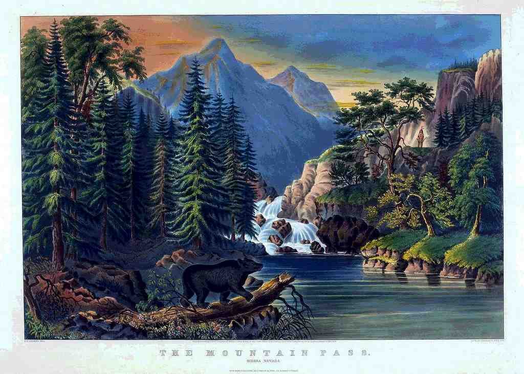 088 Mountain Pass Vintage A4 Photo Print