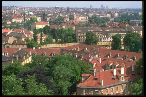 088000 Prague, View Of City From The Castle A4 Photo Print