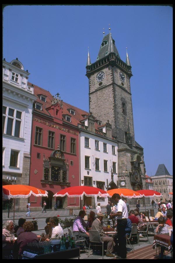 088005 Prague, Little Square (Male Namesti) And Old Town Hall A4 Photo Print