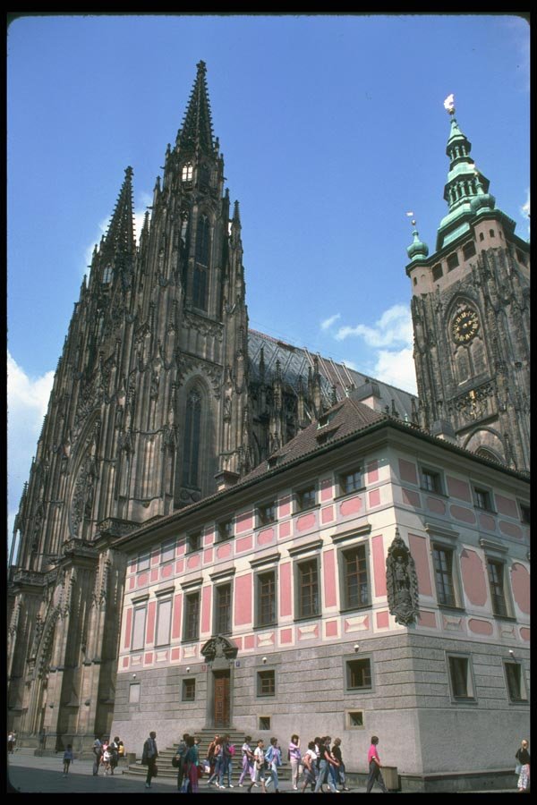 088010 Prague Castle, St. Vitus' Cathedral A4 Photo Print