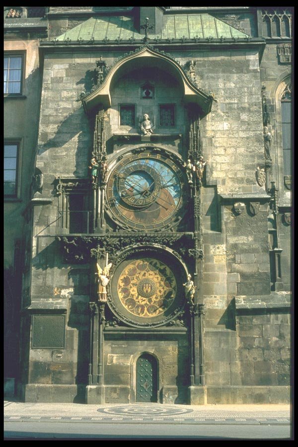 088014 Prague, Town Hall Clock A4 Photo Print