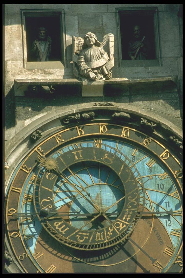 088015 Prague, Town Hall Clock A4 Photo Print