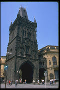 088018 Prague, The Powder Tower (Rebuilt In 19th Century) A4 Photo Print