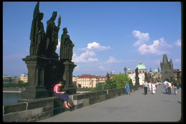 088025 Prague, The Charles Bridge A4 Photo Print