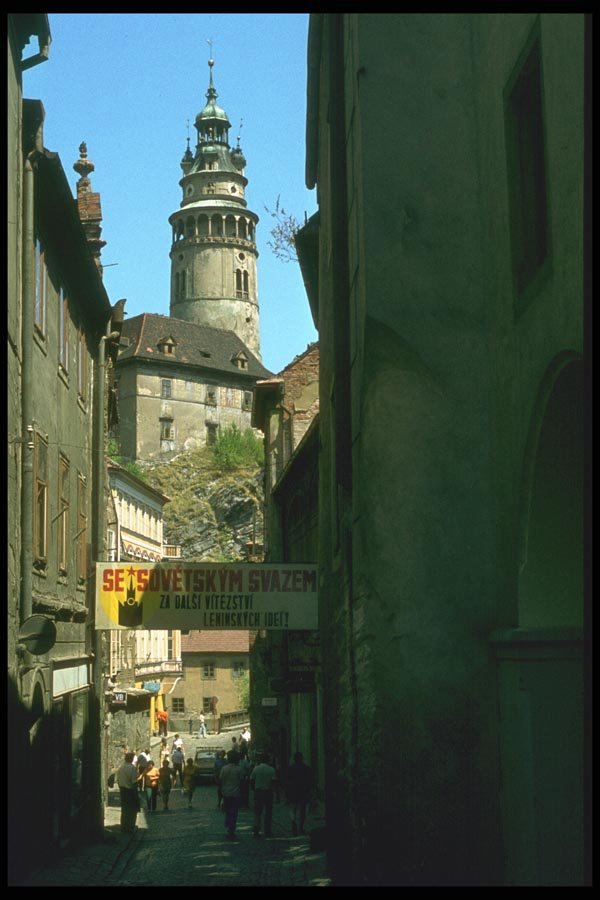 088057 Cesky Krumlov Tower A4 Photo Print