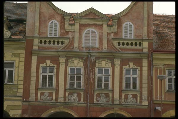 088073 A Building In A Small Town A4 Photo Print