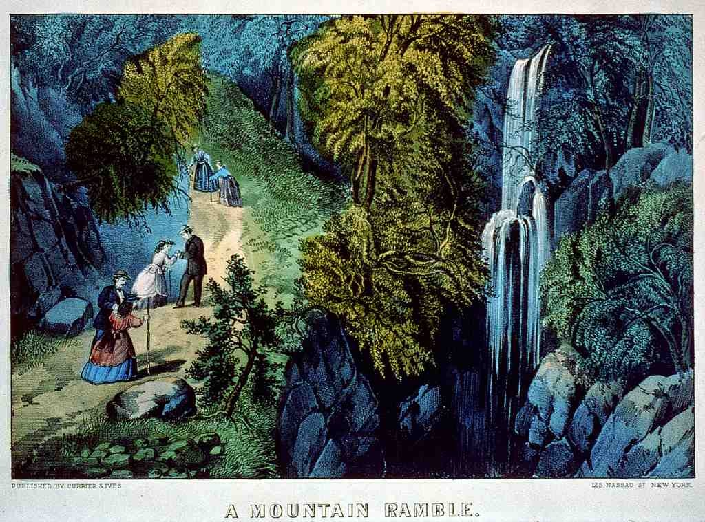 089 Mountain Ramble Vintage A4 Photo Print