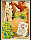 089 silhouette swimwear 1960s Advert A4 Photo Print