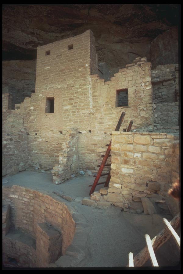089020 Ladders And Buildings A4 Photo Print