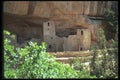 089033 Cliff Palace Scene With Trees A4 Photo Print