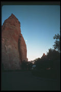 089047 Moonrise At Window Rock A4 Photo Print