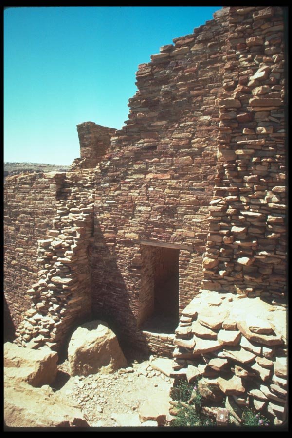 089078 Pueblo Bonito Wall A4 Photo Print