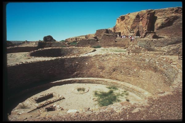 089079 Pueblo Bonito Large Kiva A4 Photo Print