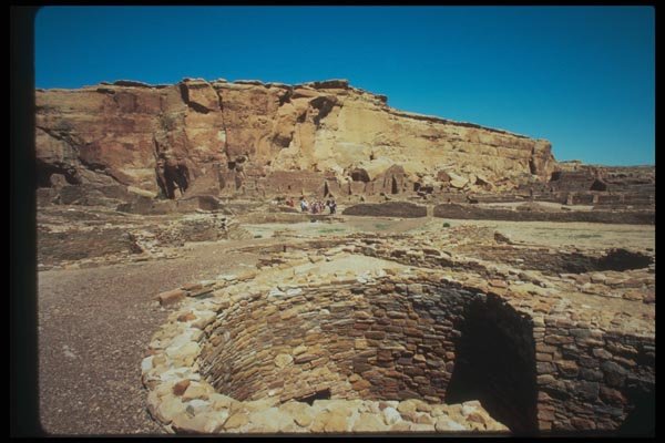 089081 Pueblo Bonito Small Kiva A4 Photo Print
