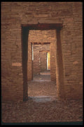 089083 Pueblo Bonito Doors Backlit A4 Photo Print