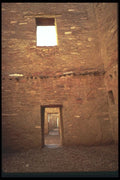 089084 Interior Wall With Floorposts Backlit A4 Photo Print