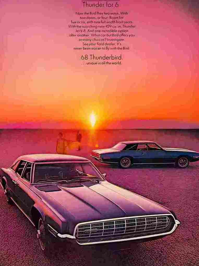 09 05 thunderbird 1968 2 Advert A4 Photo Print