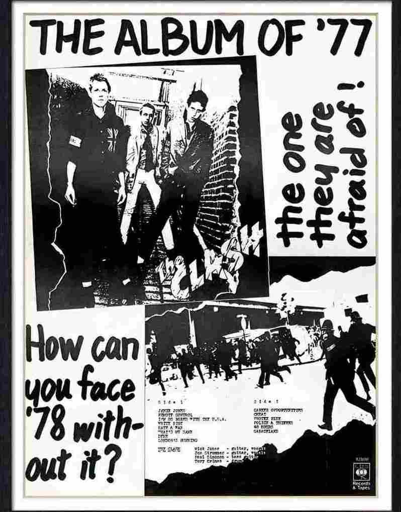 09 the clash album 1977 Advert A4 Photo Print