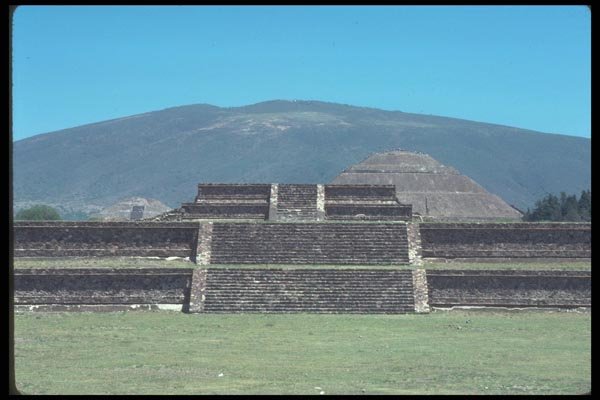 090005 Citadel Teotihuacan, Olmec Ruins A4 Photo Print