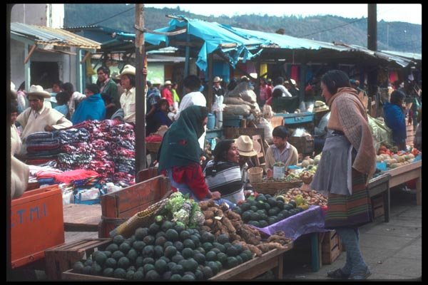 090026 Vegetable Market San Cristobel De Las Casas A4 Photo Print