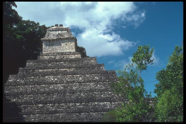 090034 Temple Of Inscription Palenque, Mayan Ruins A4 Photo Print