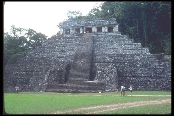 090035 Tomb Of Pacal Palenque, Mayan Ruins A4 Photo Print
