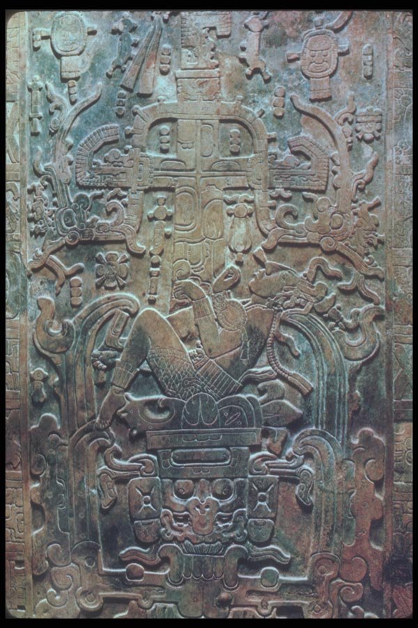 090036 Relief Carving Tomb Of Pacal, Palenque, Mayan Ruins A4 Photo Print