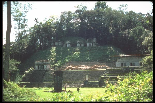 090039 Stela In Plaza Bonampak, Mayan Ruins A4 Photo Print
