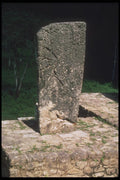 090042 Stela Close Up Bonampak, Mayan Ruins A4 Photo Print