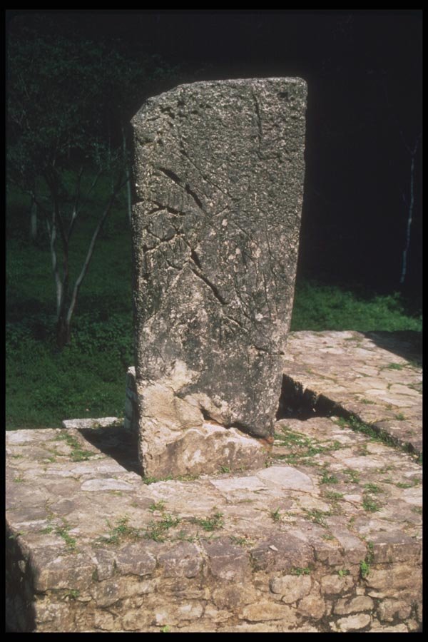 090042 Stela Close Up Bonampak, Mayan Ruins A4 Photo Print